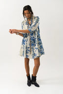 Sabine Short Dress – Blue