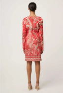 Helsa Dress - Crimson Palms