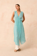 Sierra Midi Dress – Rete Turquoise