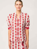 Calanthia Shirt - Marrakech Ruby