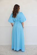Nassaya Mirage Maxi Shirt Dress - Lagoon