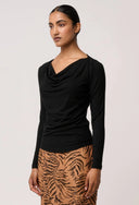 Milda Cowl Top - Black