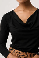 Milda Cowl Top - Black