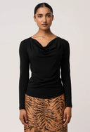 Milda Cowl Top - Black