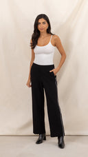 Kim Crepe Trousers - Black