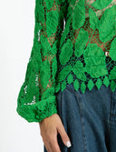 Lace Shirt - Lush Green