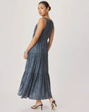 Splendid Iris Paisley Maxi Dress - Indigo