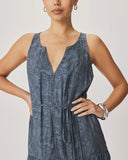 Splendid Iris Paisley Maxi Dress - Indigo