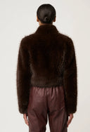 Dawn Faux Fur Jacket - Walnut
