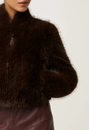 Dawn Faux Fur Jacket - Walnut