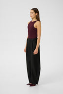 Drew Rhinestone Logo Tank - Aronia