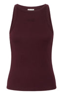 Drew Rhinestone Logo Tank - Aronia