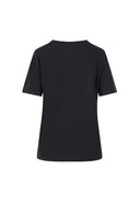 Coster Copenhagen Tee With Beaded Heart Patch - Black