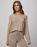 Georgie Rib Pant - Pale Oak Heather