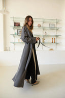 Serena Trench Coat - Steel Grey