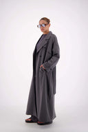 Serena Trench Coat - Steel Grey