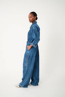 Camden Jumpsuit - Washed Denim