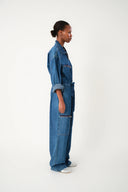 Camden Jumpsuit - Washed Denim