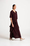 Murren Dress - Merlot