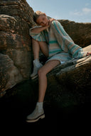 Luella Cardigan - Aqua Multi