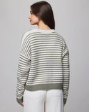 Lucy Stripe Sweater - Green Spruce/Pale Oak