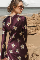 Monument Dress - Merlot Lillies