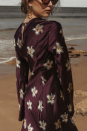 Monument Dress - Merlot Lillies