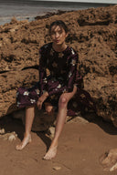 Monument Dress - Merlot Lillies