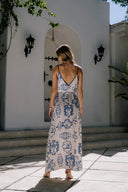 Nassaya Nautical Slip Dress - Nautical Blue