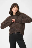 Marena Pullover - Black Coffee Melange