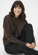 Marena Pullover - Black Coffee Melange