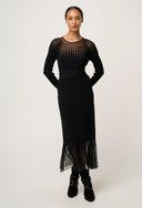 Rhiannon Knit  Dress - Black