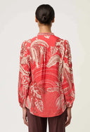 Audrey Blouse - Crimson Palms