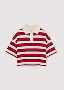 TNS Acacia Polo - Tulip Red Stripe