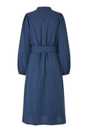 Paris Midi Dress - Blue Stripe