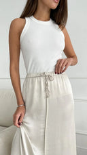 Phoebe Skirt - Pearl