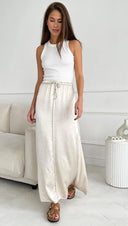 Phoebe Skirt - Pearl