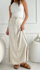 Phoebe Skirt - Pearl