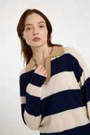 Ruby Rugby Cashmere Polo - Navy