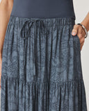Splendid Iris Paisley Skirt - Indigo