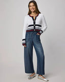 Sailor Stripe Cardigan - White