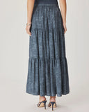 Splendid Iris Paisley Skirt - Indigo