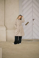 Saturn Coat - Beige Smoke Melange