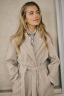 Saturn Coat - Beige Smoke Melange