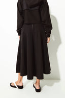 Lounge The Label Tech Stretch Circular Midi Skirt Portofino - Black