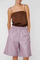 Stella Nova Striped Suiting Shorts - Light Purple
