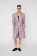 Stella Nova Striped Suiting Shorts - Light Purple