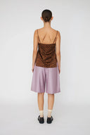 Stella Nova Striped Suiting Shorts - Light Purple