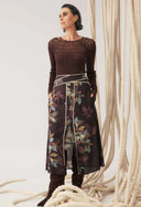 Harper Panel Skirt - Ember Vines