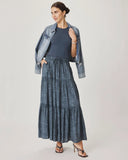 Splendid Iris Paisley Skirt - Indigo